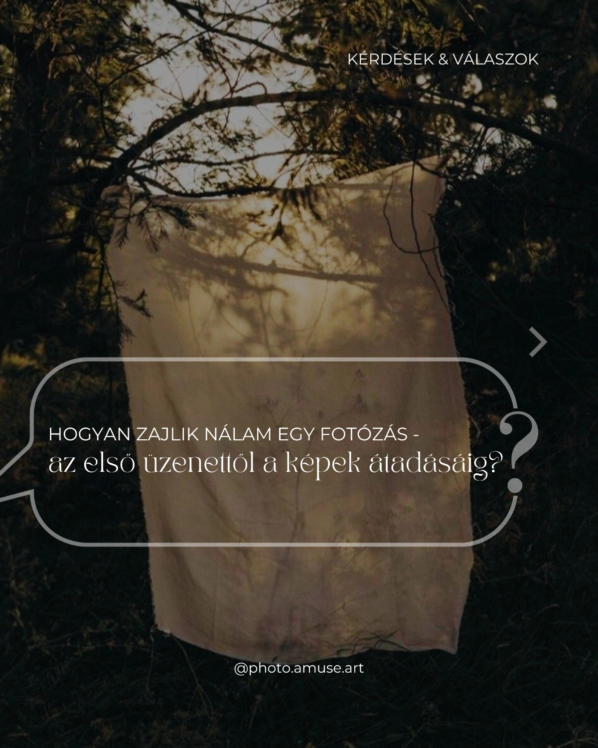 Hogyan zajlik nálam egy fotózás